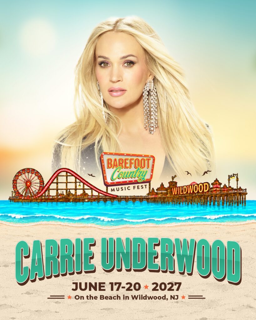 Announced as the first headliner for Barefoot Country Music Festival 2027